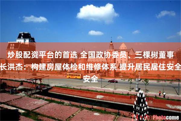 炒股配资平台的首选 全国政协委员、三棵树董事长洪杰：构建房屋体检和维修体系 提升居民居住安全