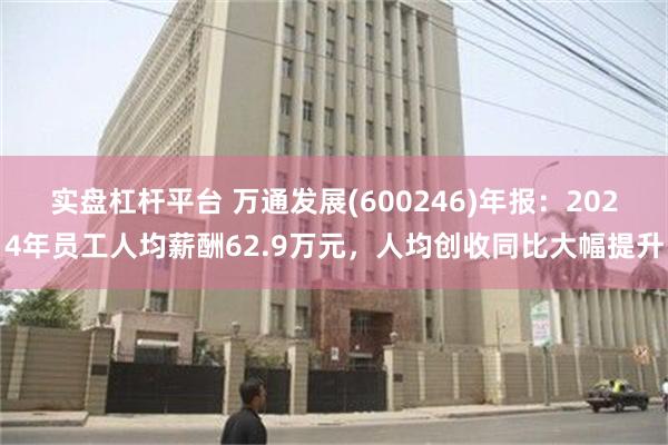 实盘杠杆平台 万通发展(600246)年报：2024年员工人均薪酬62.9万元，人均创收同比大幅提升