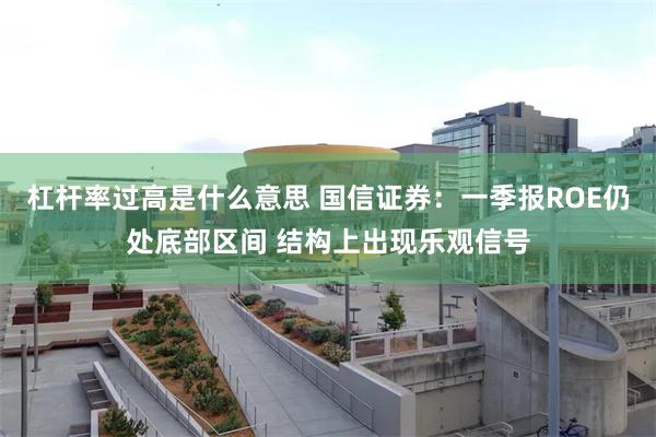 杠杆率过高是什么意思 国信证券：一季报ROE仍处底部区间 结构上出现乐观信号