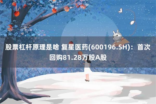 股票杠杆原理是啥 复星医药(600196.SH)：首次回购81.28万股A股